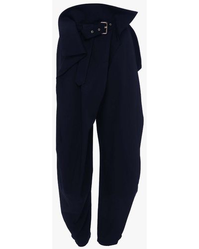 JW Anderson Fold Over Trousers - Blue