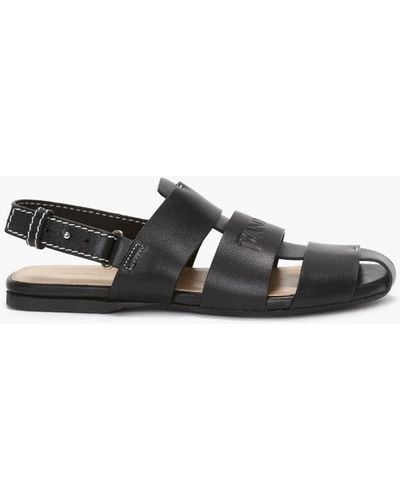 JW Anderson Leather Fisherman Sandals - White