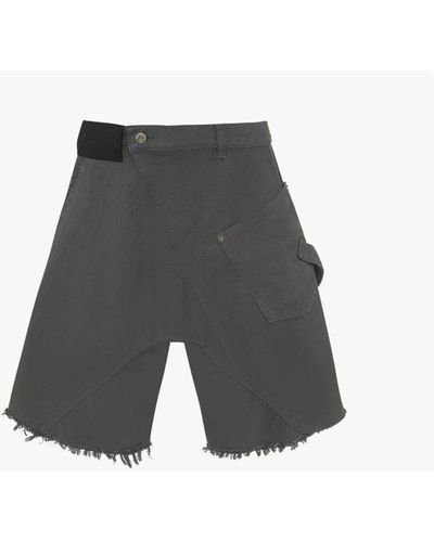 JW Anderson Twisted Workwear Shorts - Gray