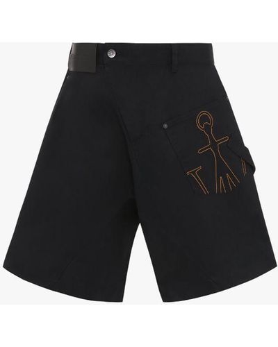JW Anderson Twisted Chino Shorts - Blue