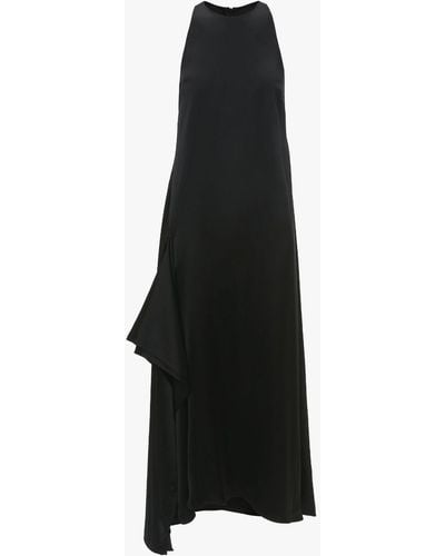 JW Anderson Sleeveless Draped Dress - Black