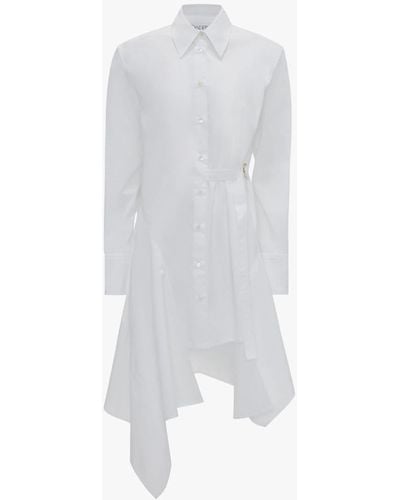 JW Anderson Deconstructed Shirt Dress - White