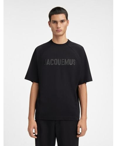Jacquemus Le T-Shirt Typo - Noir