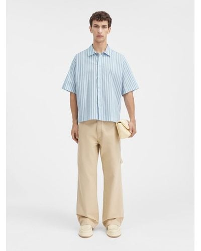 Jacquemus La Chemise Manches Courte - Blue