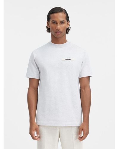Jacquemus Le T-Shirt Gros Grain - White