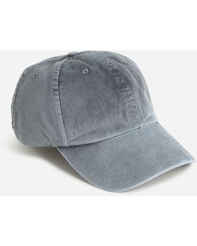 J.Crew Made-in-the-usa Garment-dyed Twill Baseball Cap - Gray
