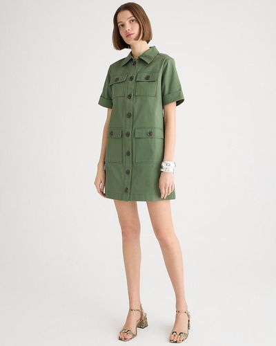 J.Crew Gamine Shirtdress - Green