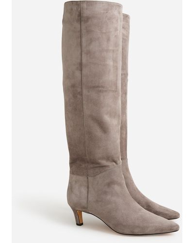 J.Crew Stevie Knee-high Boots In Suede - Brown