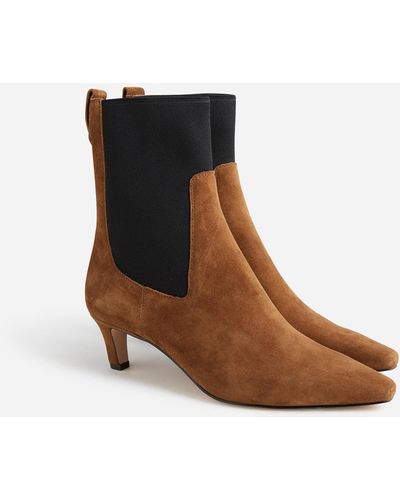 J.Crew Stevie Pull-on Boots In Suede - Brown