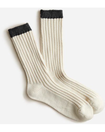 J.Crew Marled Trouser Socks in Blue Lyst