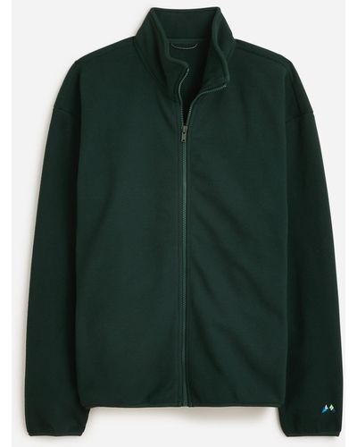 J.Crew Full-zip Recycled-fleece Jacket - Green