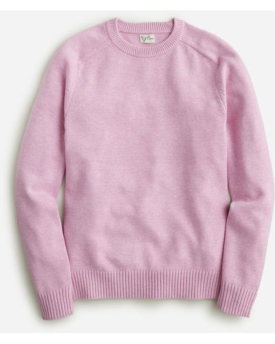 J.Crew Heritage Cotton Crewneck Sweater - Pink