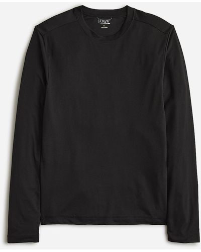 J.Crew Long-Sleeve Performance T-Shirt With Coolmax Technology - Black