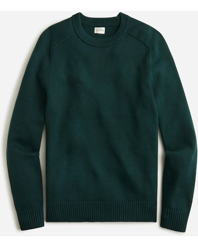 J.Crew Heritage Cotton Crewneck Sweater - Green