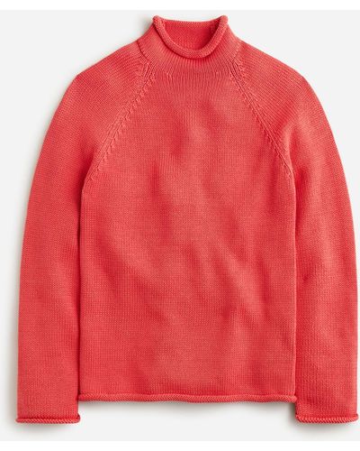 J.Crew 1988 Heritage Cotton Rollnecktm Sweater - Red