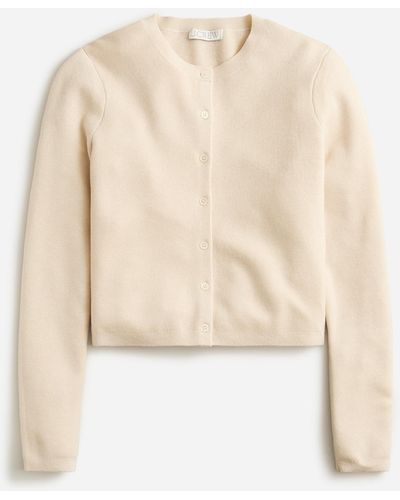 J.Crew Cardigan Sweater In Tm-lyocell - Natural
