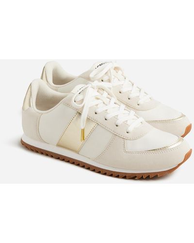 J.Crew Sneakers In Metallic Colorblock - White