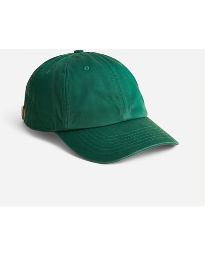 J.Crew Made-in-the-usa Garment-dyed Twill Baseball Cap - Green