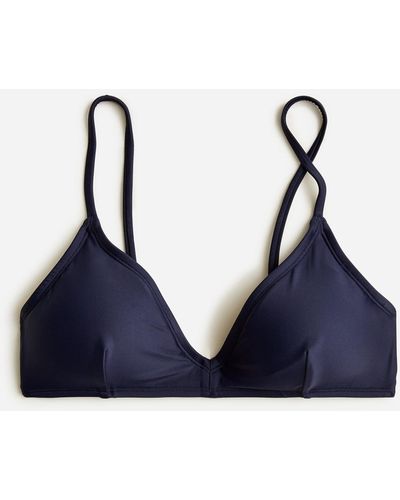 J.Crew French Bikini Top - Blue