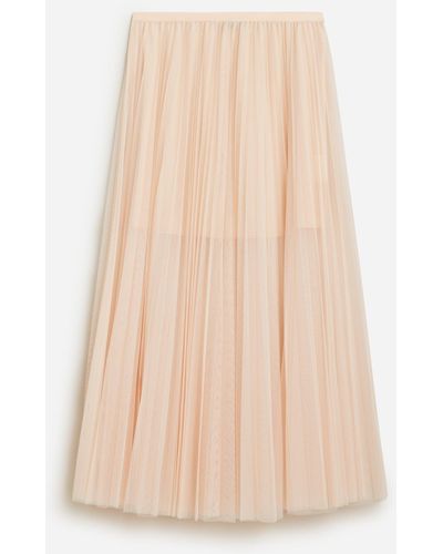 J.Crew Collection Layered Tulle Skirt - Natural