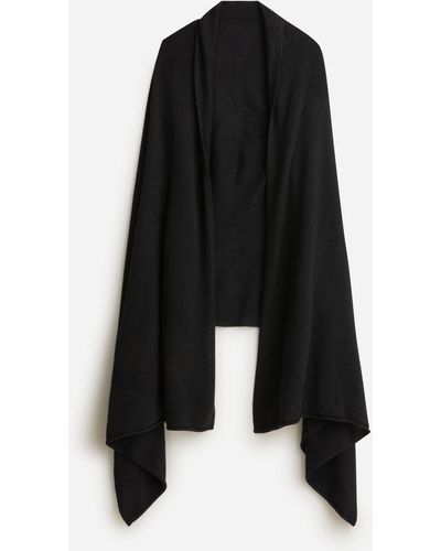 J.Crew Oversized Cashmere Wrap - Black