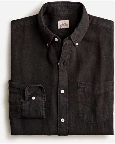 J.Crew Baird Mcnutt Irish Linen Shirt - Black