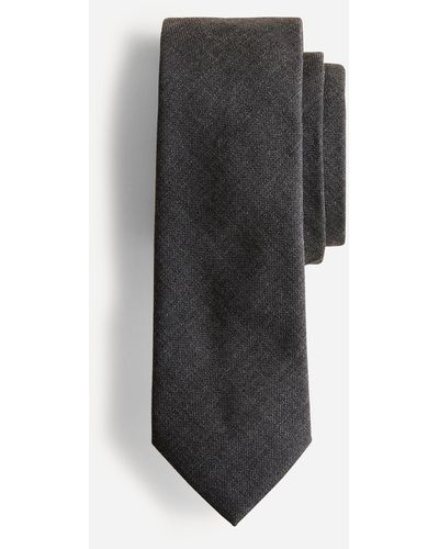 J.Crew American Wool Tie In Black - Gray