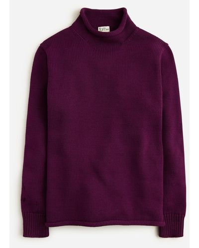 J.Crew Heritage Cotton Rollnecktm Sweater - Purple