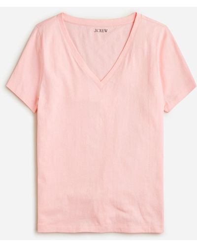 J.Crew Vintage Jersey Classic-fit V-neck T-shirt - Pink