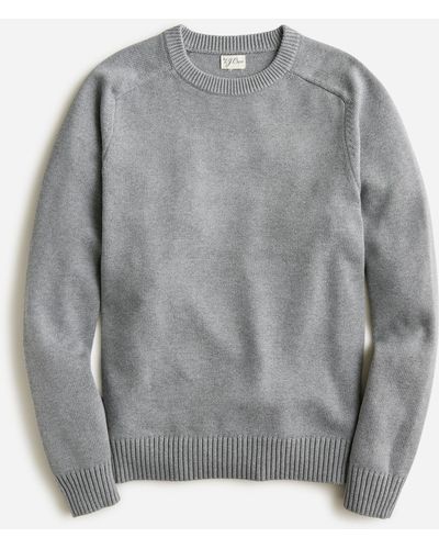 J.Crew Heritage Cotton Crewneck Sweater - Gray