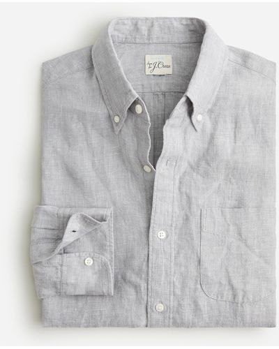 J.Crew Baird Mcnutt Irish Linen Shirt - Gray