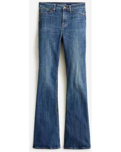 J.Crew Skinny Flare Jean In Wakeman Wash - Blue