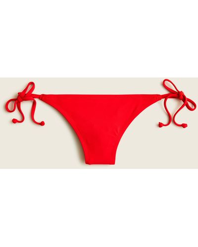 J.Crew String Hipster Bikini Bottom - Red