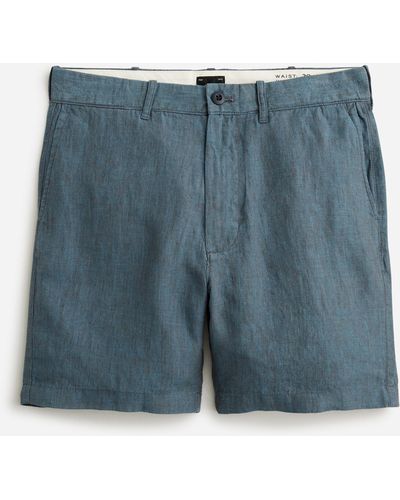 J.Crew 5" Linen Short - Blue