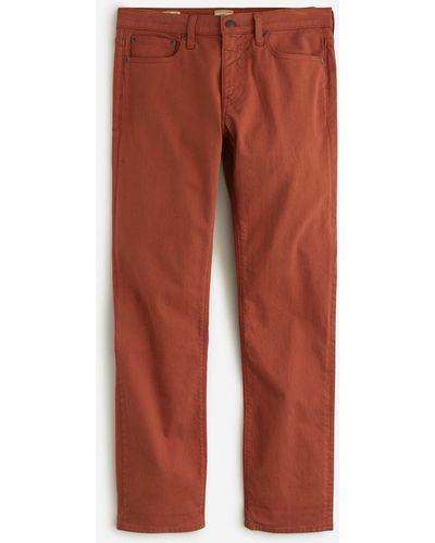 J.Crew 484 Slim-fit Garment-dyed Five-pocket Pant - Red
