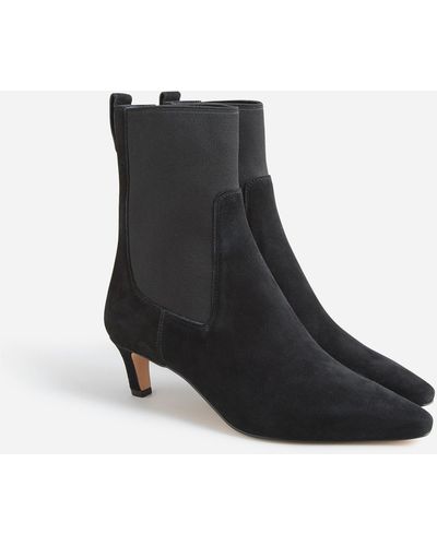 J.Crew Stevie Pull-on Boots In Suede - Black