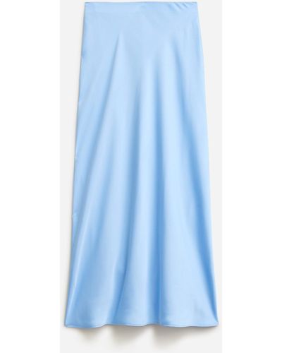 J.Crew Gwyneth Slip Skirt In Velvet - Blue