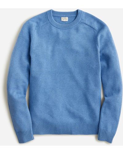 J.Crew Heritage Cotton Crewneck Sweater - Blue