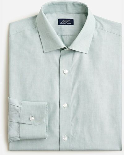 J.Crew Ludlow Premium Fine Cotton Dress Shirt - Blue
