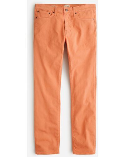 J.Crew 484 Slim-fit Garment-dyed Five-pocket Pant - Orange