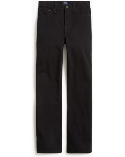 J.Crew Flare Crop Black Jean In All-day Stretch