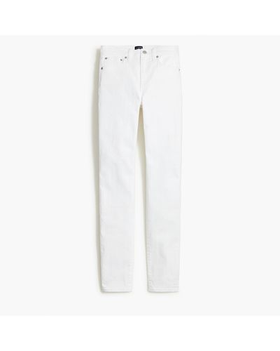 J.Crew 9" Mid-rise Skinny Jean In Signature Stretch - White