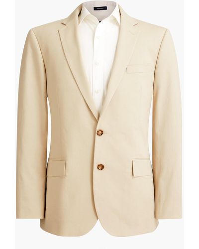 J.Crew Stretch Suit Jacket In Flex Chino - Natural