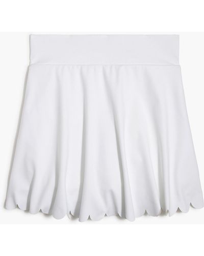 J.Crew Active Skort With Scalloped Hem - White