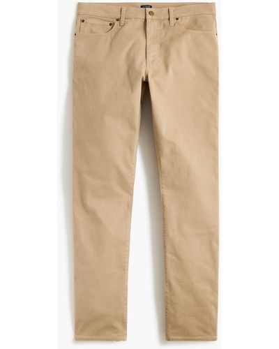 J.Crew Straight-fit Garment-dyed Five-pocket Pant - Natural