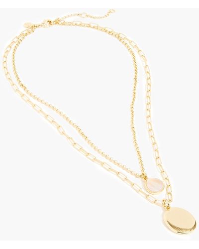 J.Crew Mother-of-pearl Layering Necklace - White