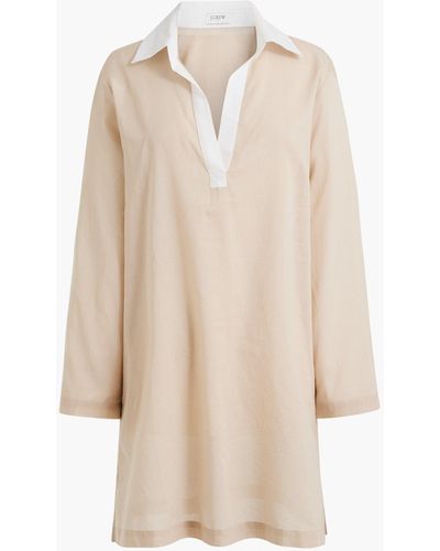 J.Crew Polo Tunic Cover-up - Natural