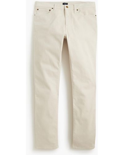 J.Crew Slim-fit Garment-dyed Five-pocket Pant - Natural
