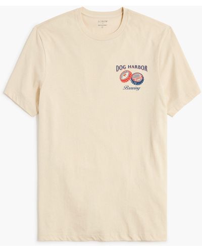 J.Crew Oyster Tavern Graphic Tee - Natural
