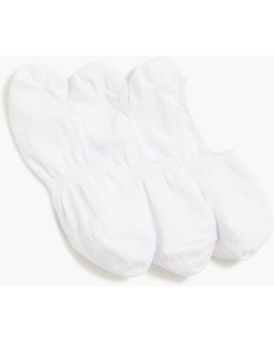 J.Crew No-show Socks Three-pack - White